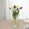 Uniquewise 10-Inch Square Frosted Clear Glass Table Vase - A Timeless Centerpiece for Dining Tables,  QI004738.CR.S - alternate 10