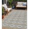 Homeroots 5' X 8' Gray Ivory And Brown Geometric Washable Indoor Outdoor Area Rug 599629 - alternate 1