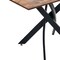 Homeroots 47" Brown and Black Wood and Metal Cross Leg Base Dining Table 602332 - alternate 7