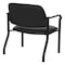 Office Star Products Big and Tall Guest Chair in Dillon Black Fabric with soft PU Arms, Sturdy Black Metal Chair 55051B-R107 - alternate 6