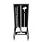 5S Supplies Housekeeping Shadow Board Broom Station V7, Black / White, Kit HSB-V7-BLACK/WHITE-KIT - alternate 1