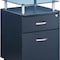 Homeroots 16" Graphite Wood Drawer Filing Cabinet 723068 - alternate 7