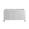 James Martin Vanities Chicago 60 in. Single Vanity, Glossy White, w/ 3 CM Victorian Silver Silestone Top 503-V60S-GW-FVSL - alternate 6