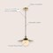 Jonathan Y Hadley 14.5" 1-Light Scandinavian Farmhouse Iron/Frosted Glass LED Pendant, Oil Rubbed Bronze/Brass G JYL1328A - alternate 9
