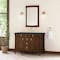 James Martin Vanities Kinnsden 48" Single Vanity, Sable Oak w/ 3 CM Charcoal Soapstone Silestone Top D680-V48-SBK-3CSP - alternate 10
