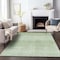 Homeroots 3' X 5' Artichoke Green And Green Abstract Washable Indoor Outdoor Area Rug 587386 - alternate 9