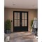 Doornmore G7504, 74.5" x 98" ( 2x36" Door) Left Hand, Mahogany SDL 4 Lite, 3/4 Lite Exterior Door G7504-SW-3696_2_LI - alternate 1