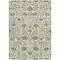 Homeroots 10' X 14' Ivory Green And Brown Floral Washable Indoor Outdoor Area Rug 603472 - alternate 9