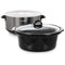 Crockpot Crock Pot Classic 6 Quart Oval Slow Cooker in Black Stainless Steel With Stoneware Crock 2131367 - alternate 5