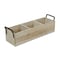 Homeroots 16" Brown Solid Wood And Metal Box 487954 - alternate 6