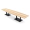 Skutchi Designs Boat Conference Table With Power, 48 in W, 168 in L, Brown HAR-BOT-48x168-DOU.BK-K525-NA - alternate 1