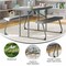 Flash Furniture Paige Easy-Fold Gray Folding Plastic Kids Outdoor Picnic Table and Benches, Seating for 4 Kids RB-EBB-2432FD2-GY-GG - alternate 7