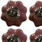 Homeroots 1.5" X 1.5" X 1.5" Glossy Pink Silver And Red Knobs, 8PK 321654 - alternate 4