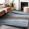 Homeroots 5' X 8' Brown Blue And Gray Abstract Washable Indoor Outdoor Area Rug 603672 - alternate 6