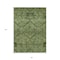 Homeroots 8' X 10' Olive Green Fern Green And Artichoke Green Floral Washable Indoor Outdoor Area Rug 588903 - alternate 9