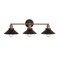 Jonathan Y July 26.5" 3-Light Industrial Farmhouse Metal Vanity Light, Oil Rubbed Bronze/Brass Gold JYL7428C - alternate 1
