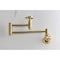 Kingston Brass Wall Mount Pot Filler Faucet, Brushed Brass KS8107RX - alternate 6