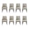 Manhattan Comfort 8-Piece Beever Dining Chair and Arm Chair in Taupe 8-DC103-TP - alternate 9
