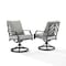 Crosley Otto 2Pc Swivel Outdoor Dining Chair Set CO6290MB-GY - alternate 1