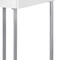 Homeroots 48" White and Silver Writing Desk With Two Drawers 333484 - alternate 4