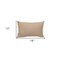 Homeroots 12" X 18" Beige Cotton Lumbar Throw Pillow 529174 - alternate 4