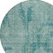 Homeroots 8' Teal Blue And Gray Round Geometric Washable Indoor Outdoor Area Rug 594589 - alternate 8