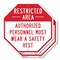 Signmission Restricted Area Authorized Personne, 10 inch X 10 inch, Aluminum Metal Signs, 2PK OC-A-2PACK-10-174 - alternate 1
