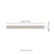 Ackland Gravina Pebble 1.8 in. x 24 in. Concrete Look Matte Porcelain Bullnose Tile Trim, 14PK AKNPTGRAPEBB1.8X24M-BN - alternate 5
