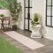 Homeroots 12' Coral And Ivory Geometric Indoor Outdoor Runner Rug 564119 - alternate 8