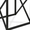 Homeroots 22" Black And Clear Glass And Steel Square End Table 543842 - alternate 8