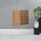 Homeroots 24" Natural Wood Floating Double Door Bathroom Vanity And Medicine Cabinet With Mirror 543583 - alternate 5