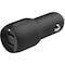 Belkin Dual Port Usb A Car Charger 24w With Usb A To Usb C Cable 3ft, Black CCE001BT1MBK - alternate 7