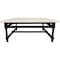 Homeroots 48" White And Black Genuine Marble And Solid Wood Square Coffee Table 569553 - alternate 9