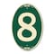 Signmission Number 8, 12 Inch X 18 Inch Architectural Oval, Heavy Gauge Aluminum A-OV-G-1218-22900 - alternate 1