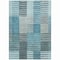 Homeroots 8' X 10' Teal Blue Aqua And Gray Striped Washable Indoor Outdoor Area Rug 581716 - alternate 8