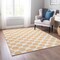 Homeroots 8' X 10' Peach And Ivory Polka Dot Washable Indoor Outdoor Area Rug 614932 - alternate 8