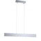 Jonathan Y Draper 32" Dimmable Adjustable Integrated LED Metal Linear Pendant, Brushed Aluminum JYL7018A - alternate 1