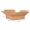 Zoro Select 26 in x 26 in x 6 in Shipping Box, Kraft, Corrugate, Single Wall, 32 ECT 493T54 - alternate 2