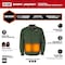 Milwaukee Tool Heated Shirt/Jacket, Polyester, 2XL M103E-212X - alternate 14