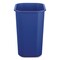 Boardwalk Deskside Recycling Bin, 3 gal, Polypropylene, Blue TCIND312BLR - alternate 4