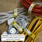 Grizzly Supply Cinch Strap, 12 in L, 0.75 in W, Hook and Loop Closure, Reusable, Yellow, 8PK GS-HLCS12-Yellow - alternate 12