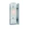 Homeroots Brushed Silver and White Glass Wall Sconce 398547 - alternate 5