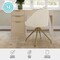 Martha Stewart Sora Upholstered Stationary Office Chair in Off White/Polished Brass CH-222119-CR-GLD-MS - alternate 8