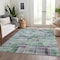 Homeroots 10' X 14' Artichoke Green Charcoal And Purple Striped Washable Indoor Outdoor Area Rug 603514 - alternate 9