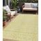 Homeroots 5' X 8' Yellow And Ivory Geometric Washable Indoor Outdoor Area Rug 613814 - alternate 1