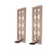 Homeroots Set of Two Tan Lattice Wall Sconce Candle Holders, 2PK 274535 - alternate 1