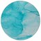 Homeroots 8' Round Teal Round Abstract Washable Non Skid Indoor Outdoor Area Rug 559780 - alternate 9