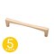 Sapphire Comet Series 5 in. 128 mm Center-to-Center Modern Gold Cabinet Hardware Handle/Pull, 5PK SP-2075-128-BRA-5 - alternate 1