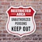Signmission Restricted Area Shield Sign Unauthorized, 12 Inch X 12 Inch, Plastic Sign SHI-P-12-457 - alternate 6