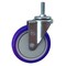 Service Caster 5 Inch SS Blue Polyurethane Wheel Swivel 10mm Threaded Stem Caster SCC SCC-SSTS20S514-PPUB-BLUE-M1015 - alternate 1